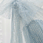 A-Line One Shoulder Tulle Sequin Gray Blue Long Prom Dress B627