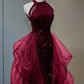 Elegant Sequins with Tulle Long Party Dress Prom Dresses C1154