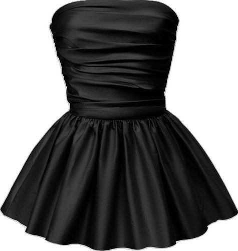 A line Strapless Satin Black Short Homecoming Dress C1183