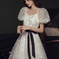 Pretty A Line Sweetheart Tulle White Long Prom Dresses C1491