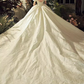 Chic Ball Gown Short Sleeves Lace Wedding Dress C152