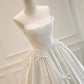 Classy Ball Gown Sweetheart Satin Long Wedding Dresses With Bowknots C1633