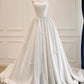 Classy Ball Gown Sweetheart Satin Long Wedding Dresses With Bowknots C1633