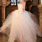 Cute Ball Gown Strapless Neckline Tulle Wedding Dress C163