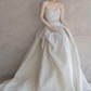 Vintage Ball Gown Strapless Lace White Wedding Dresses C169