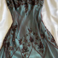 Modest Sheath Spaghetti Straps Chiffon Brown Prom Dresses Evening Dress With Beads C1766