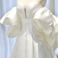 Simple Ball Gown Sweetheart Short Sleeves White Satin Wedding Dresses C1822