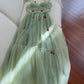 Cute A line Spaghetti Straps Mint Green Tulle Homecoming Dresses Simple Prom Dress With Cherry C1836