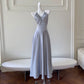 Simple A line Halter Gray Homecoming Dresses Simple Prom Dress C1837