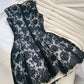 Cute A line Black Short Lace Homecoming Dresses Cocktail Dress C1849