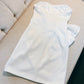 Simple A line Strapless White Short Satin Homecoming Dress Birthday Dresses C1864