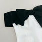 Cute Sheath Off The Shoulder Black Bowknot White Short Homecoming Dress Birthday Dresses C1880