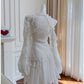 Fairytale A line Strapless White Chiffon Ruffles Homecoming Dress Birthday Dresses C1885