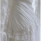 Fairytale A line Strapless White Chiffon Ruffles Homecoming Dress Birthday Dresses C1885