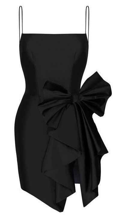 Sexy Sheath Straps Black Short Satin Homecoming Dresses Cocktail Dress With Bowknot C1928