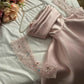 Modest A line Sweetheart Satin Pink Ruffles Long Prom Dress Evening Dresses C2008