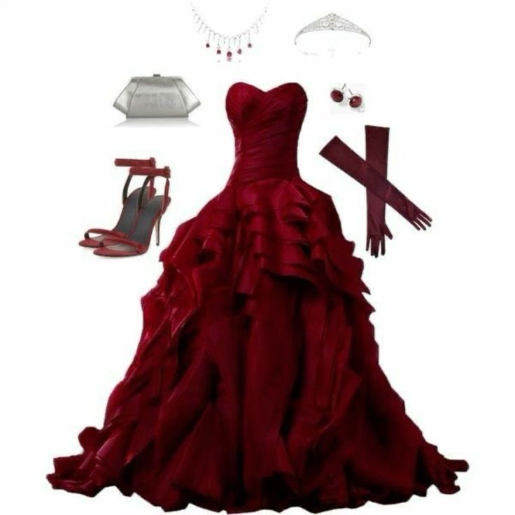 Vintage Ball Gown Sweetheart Ruffles Burgundy Long Prom Dress Evening Dresses C2019