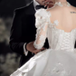 Princess Ball Gown Long Sleeves Lace Wedding Dresses C204