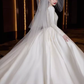 Princess Ball Gown V neckline Long Sleeves Lace Wedding Dresses C206