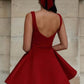 Sexy Ball Gown Straps Dark Red Homecoming Dresses 21st Birthday Outfit C2101