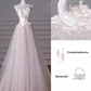 Romantic A line Strapless Tulle Long Wedding Dresses C212