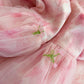 Elegant A Line Square Neckline Pink Floral Tulle Prom Dress Evening Dresses C2188