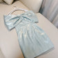 Modest A Line Straps Off The Shoulder Short Blue Homecoming Dresses Party Dress C2192