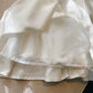 Modest A Line Spaghetti Straps White Short Satin Homecoming Dresses Party Dress C2197