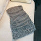 Modest Sheath Strapless Gray Sequin Short Homecoming Dresses Birthday Outfits C2215