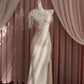 Pretty Sheath One Shoulder Sequin Slit Prom Dress White Formal Dresses C2216