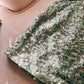 Modest Sheath Straps Sequin Green Short Homecoming Dresses Birthday Outfits With Beads C2227