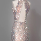 Modest Sheath Sequin Short Prom Dresses C223