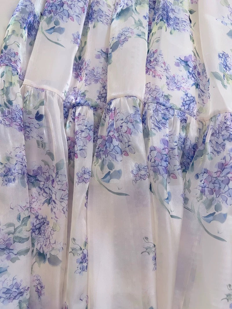 Robe de bal modeste en mousseline de soie à bretelles spaghetti lilas, ligne A, robes formelles C2275