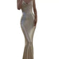 Modest Sheath Spaghetti Straps Backless Long Prom Dresses Evening Dress C2318