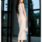 Modest Sheath Straps Ivory Long Prom Dresses Ankle Length Evening Dress C2322