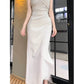 Pretty Sheath Straps Ankle Length Prom Dresses Simple Evening Dress C2352