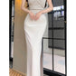 Pretty Sheath Straps Ankle Length Prom Dresses Simple Evening Dress C2352