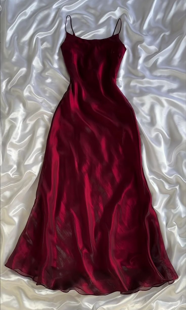 Sexy Sheath Spaghetti Straps Sleeveless Burgundy Prom Dresses Evening Gowns C2501