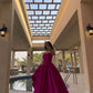 Fancy Ball Gown Strapless Hot Pink Long Prom Dresses Evening Dress C2626