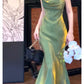 Gorgeous Mermaid Spaghetti Straps Green Prom Dresses Evening Dress C2685