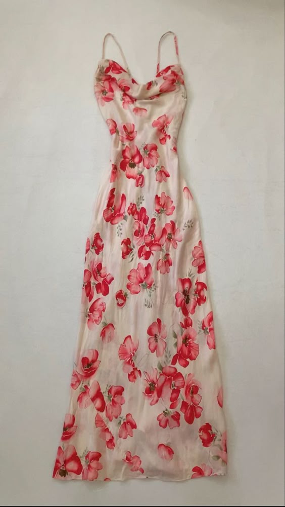 Robe de soirée élégante à bretelles spaghetti et ligne A, longue, florale, rose, robe de bal, C3003