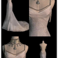 Robes de mariée sirène de conte de fées bretelles scintillantes robe de mariée dos nu C307