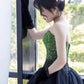 Pretty Ball Gown Sweetheart Tulle Long Black Ruffles Prom Dresses Sweet 16 Dresses C3211