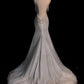 Elegant Mermaid Spaghetti Straps Sequin Long Wedding Dresses C324