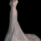 Elegant Mermaid Spaghetti Straps Sequin Long Wedding Dresses C324