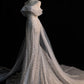 Elegant Mermaid Off The Shoulder Sequin Long Wedding Dresses C325