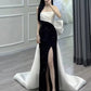 Elegant Mermaid Strapless Black Sequin Long Prom Dress Evening Dresses C3269