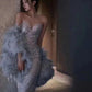 Pretty Mermaid Sweetheart Sequin Long Evening Dress Prom Dresses Birthday Outfits C3461