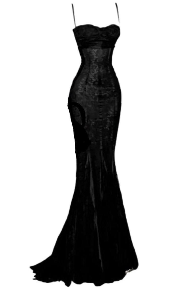 Elegant Mermaid Spaghetti Straps Black Lace Long Prom Dress Birthday Outfits C3536