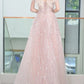 Gorgeous A Line Off The Shoulder Sequin Pink Long Evening Dress Prom Dresses Birthday Outfits C3588